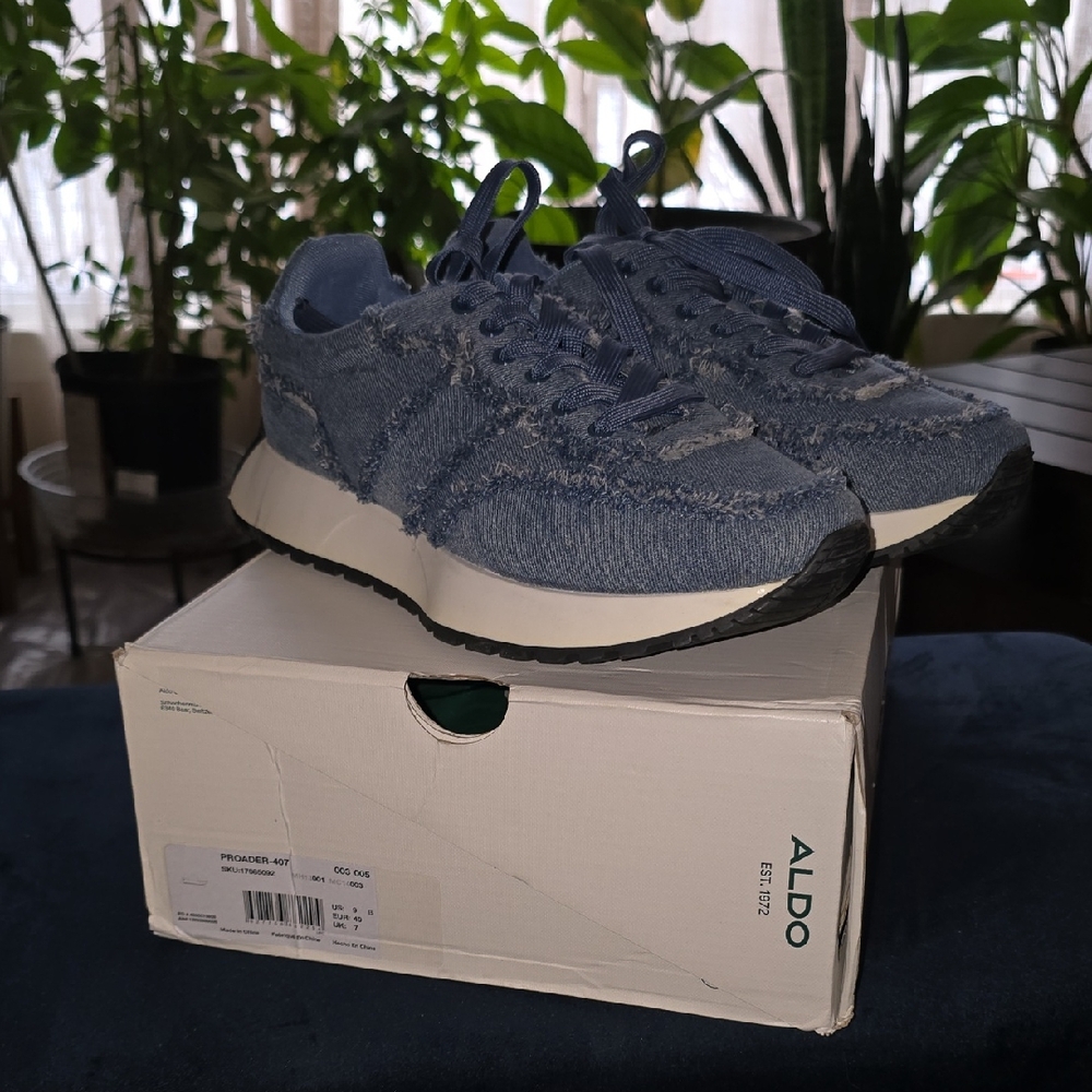 Aldo Denim Blue Women's Sneakers